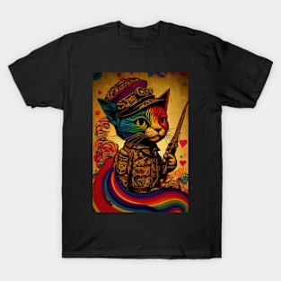 Rainbow Army Cat T-Shirt